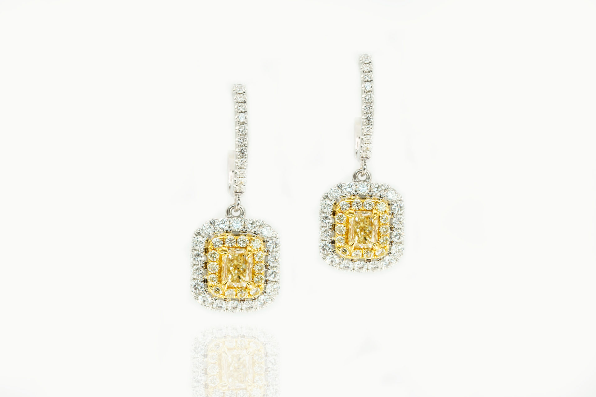 William Thomas Yellow Diamond Earrings